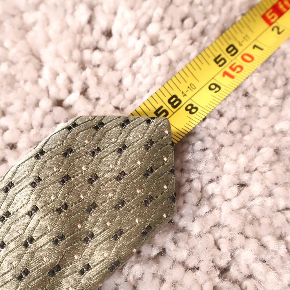 NEW Perry Ellis Portfolio Sage Green Geometric Necktie - Men's Fashion Accessory